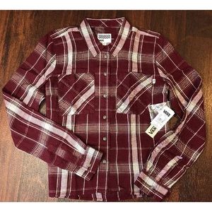 Vans Women Sz Med Daisy Crop Flan Port Royale